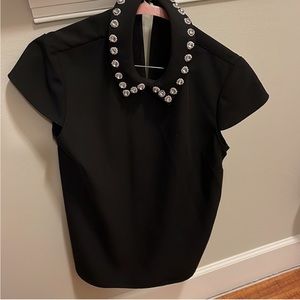 Ted Baker jeweled collar blouse